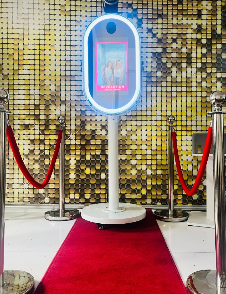 Selfie mirror for corporate event hire